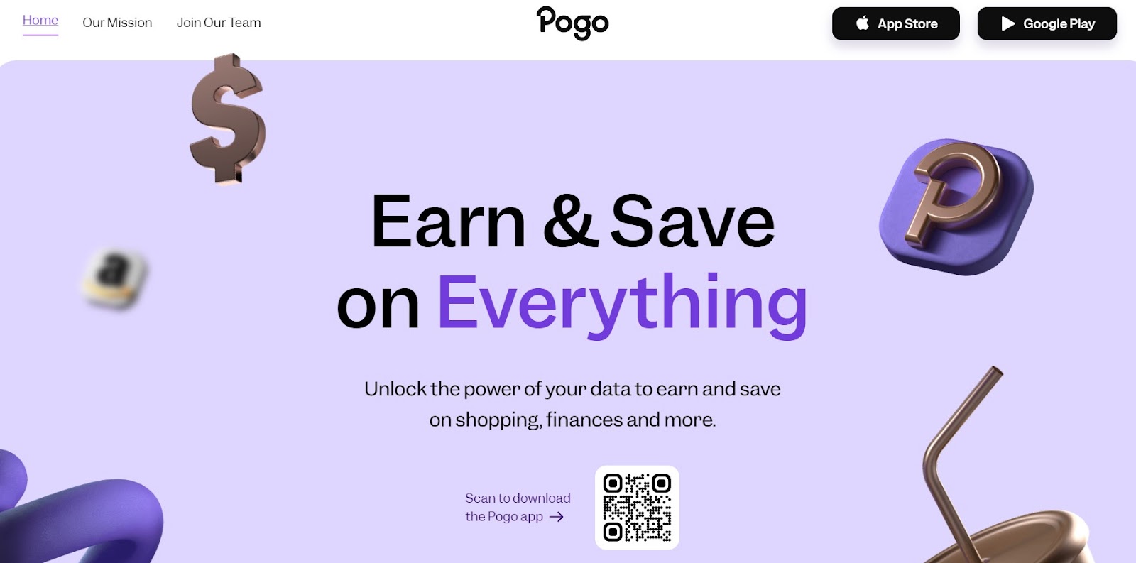 Pogo App review - homepage screenshot