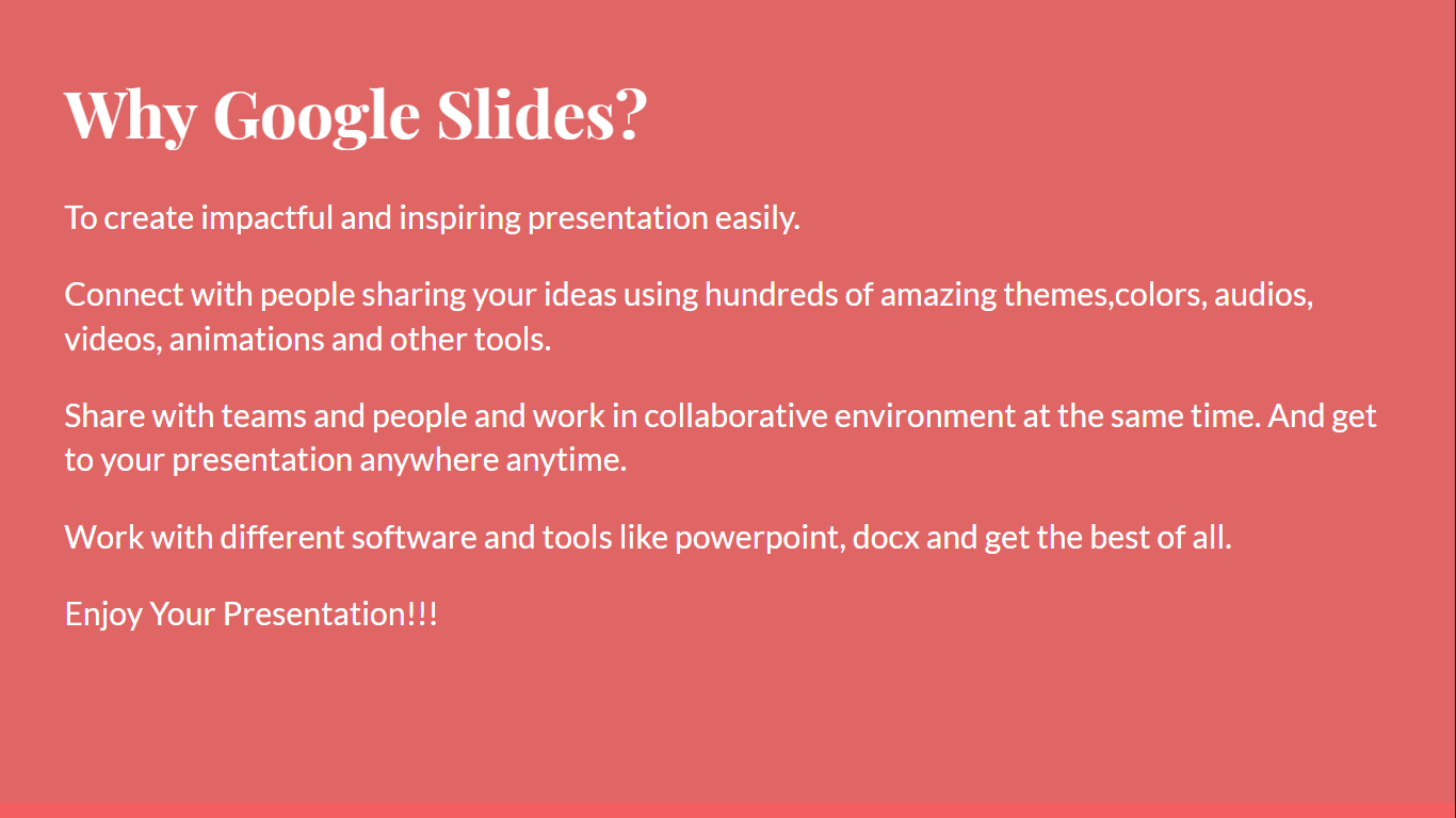 importance of google slides, Why google slides
