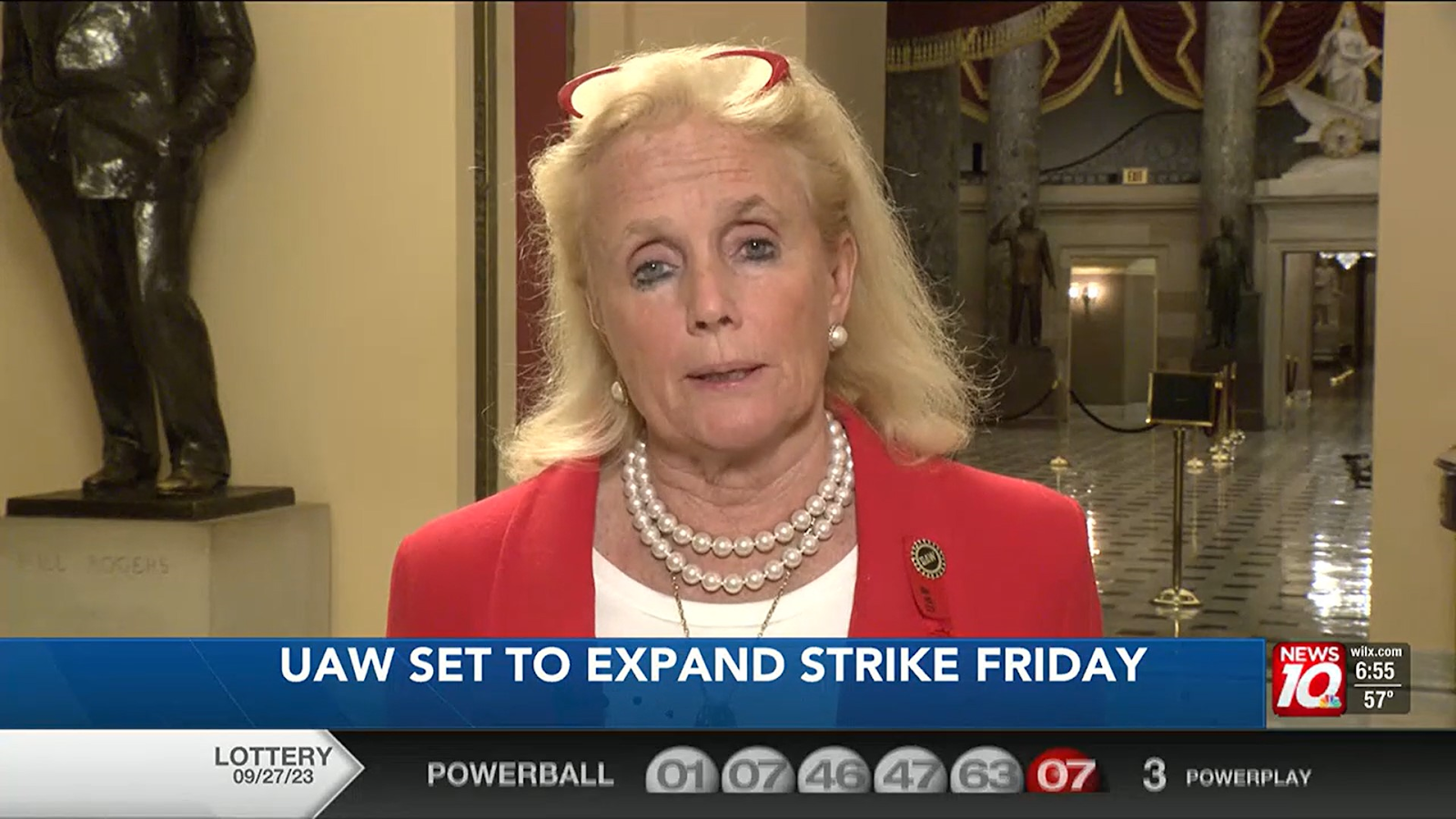 Representative Dingell on News 10 talking about the expanding UAW strike