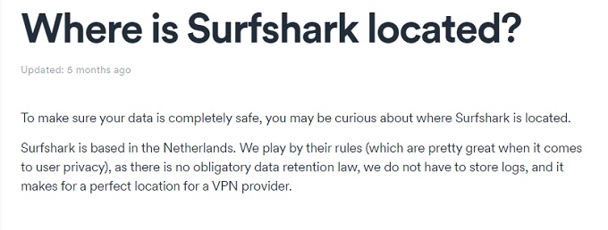 Surfshark VPN Jurisdiction question answered