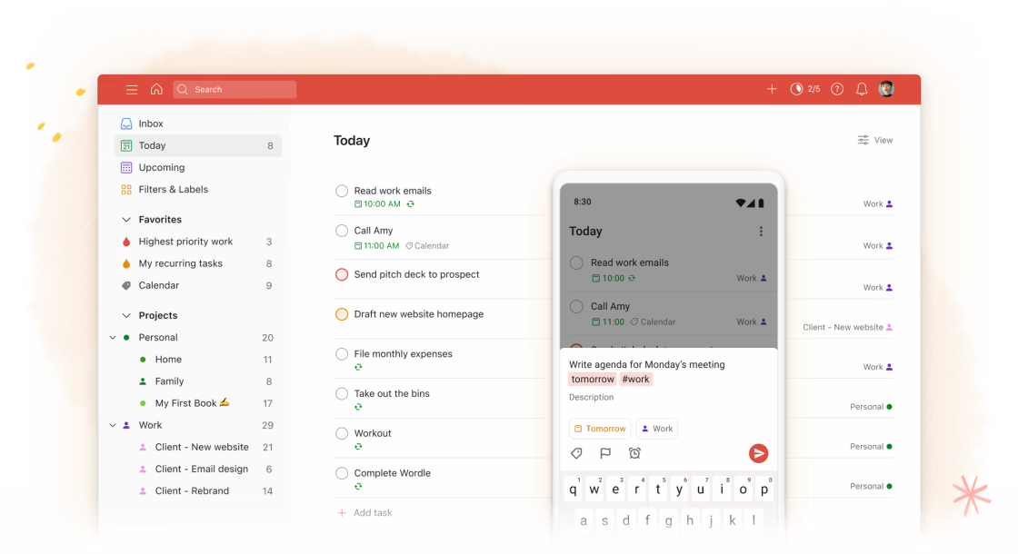 Phần mềm quản lý công việc Todoist