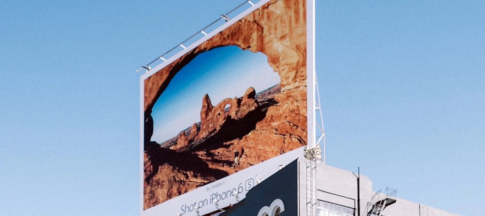 Apple billboard Digital Marketing Example