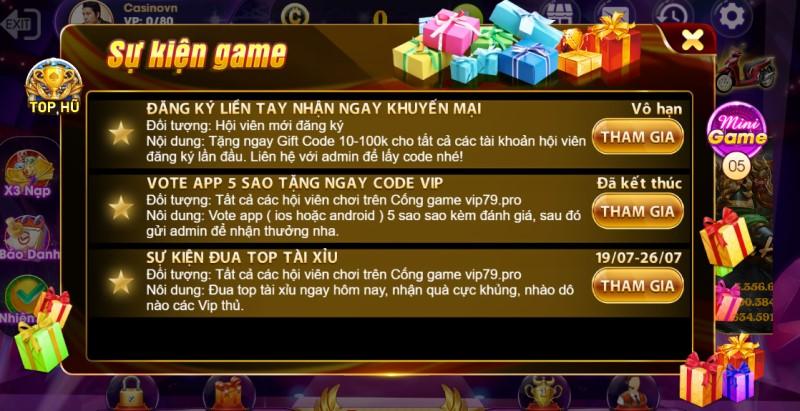 Khuyến mãi VIP 79 Pro