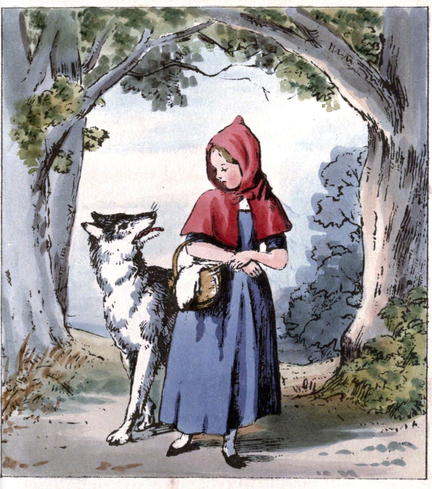 File:Little Red Riding Hood Meeting the Wolf.jpg - Wikimedia Commons