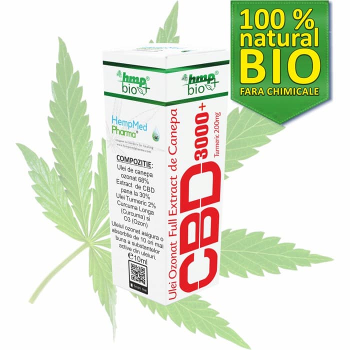 1 ulei ozonat cu CBD pareri - Ulei de Canepa Ozonat CBD 30%, 3000mg, HempMedPharma, 10ml