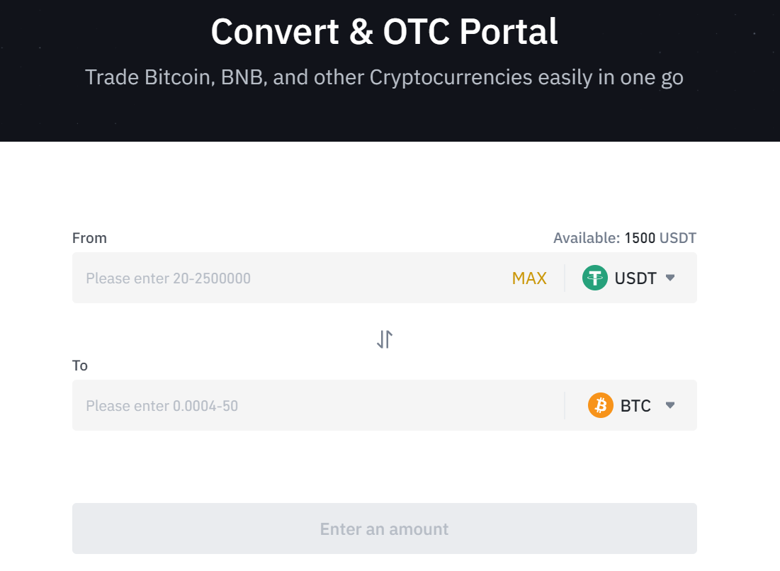 How to Trade or Convert USDT to BNB on Binance