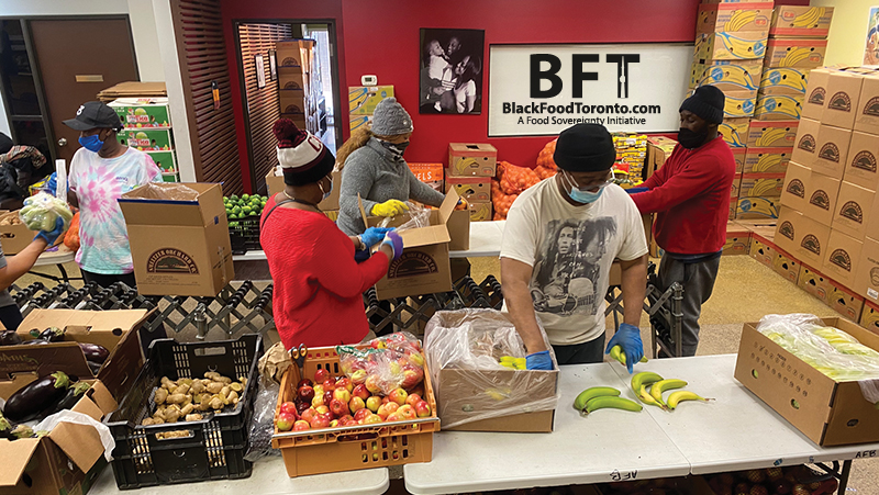  Black Food Toronto Volunteers Packing Emergency Afri-Can FoodBaskets