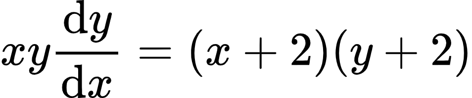 {"type":"align*","id":"23-1","code":"\\begin{align*}\n{xy\\diff{y}{x}}&={\\left(x+2\\right)\\left(y+2\\right)}\t\n\\end{align*}","font":{"color":"#000000","family":"Arial","size":10},"ts":1603789818066,"cs":"Kno4lf4Te9f2PQfU+b+Zcw==","size":{"width":158,"height":32}}