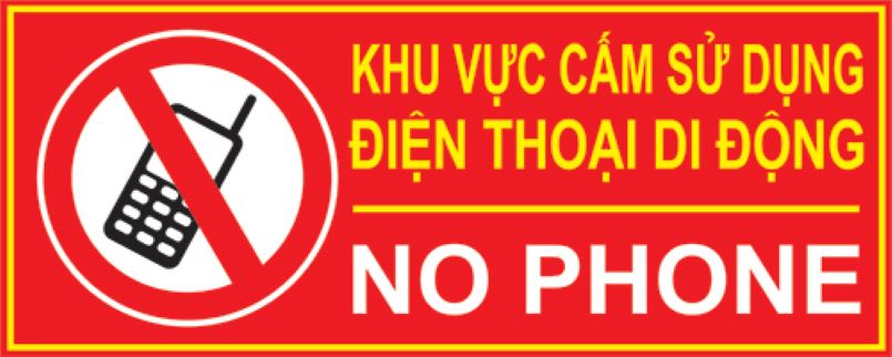 biển báo cấm sử dụng điện thoại 