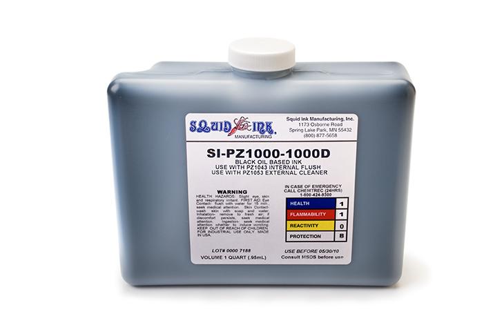 Squid Ink Hi-Res / Piezo Ink Jet Replacement Fluids 1-liter cartridge for Domino and Alpha-Dot