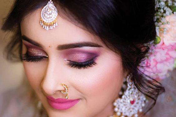 Pink Magic Karwa Chauth Makeup