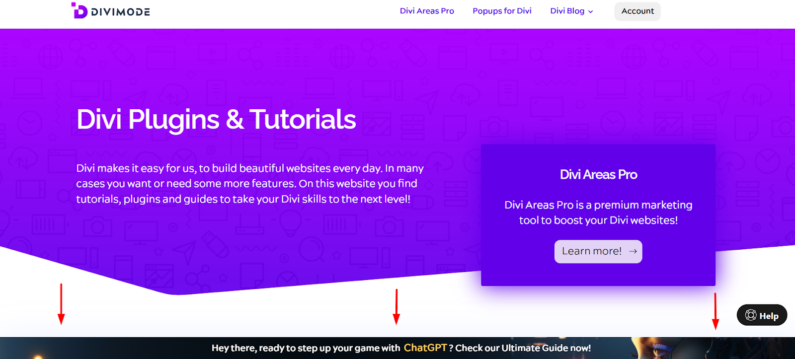 Popups for Divi: Using a floating bar