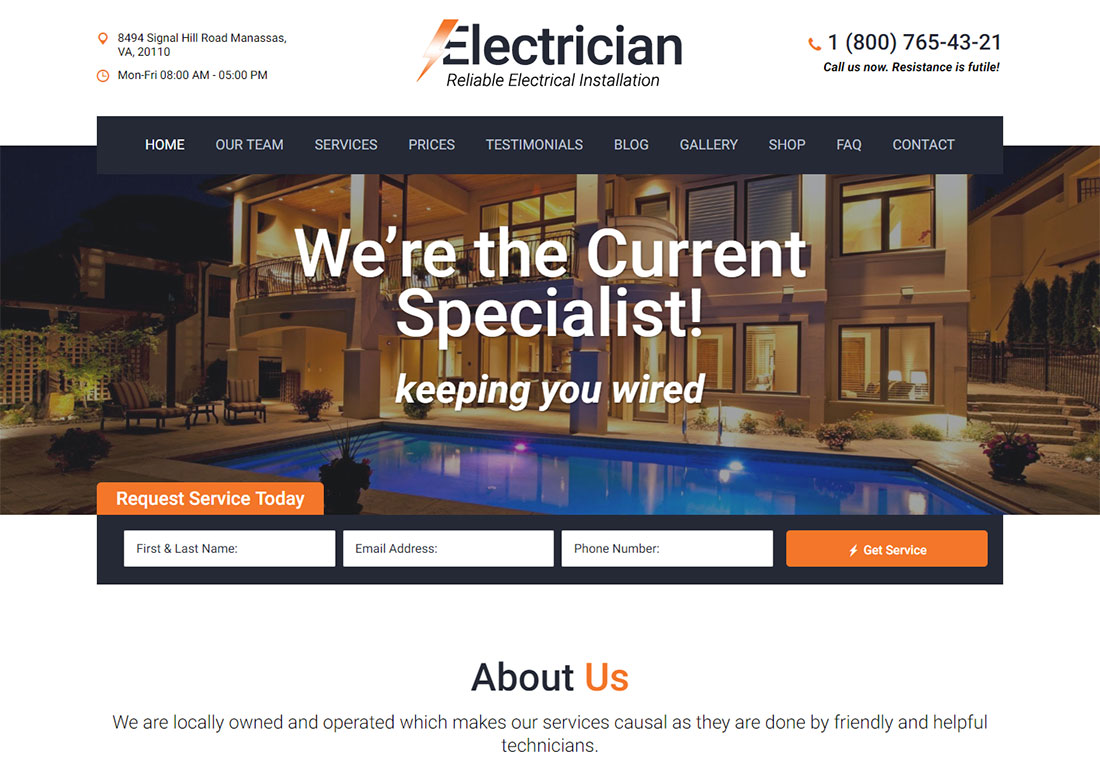 Electricista - WordPress