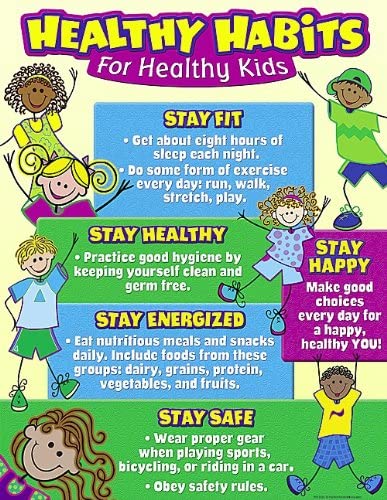 Teacher Created Resources Healthy Habits for Healthy Kids Chart (7736)