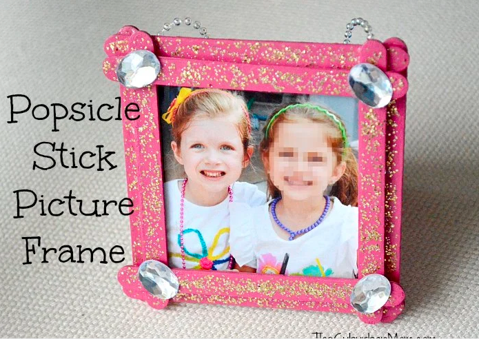 DIY Picture Frame Popsicle Sticks
