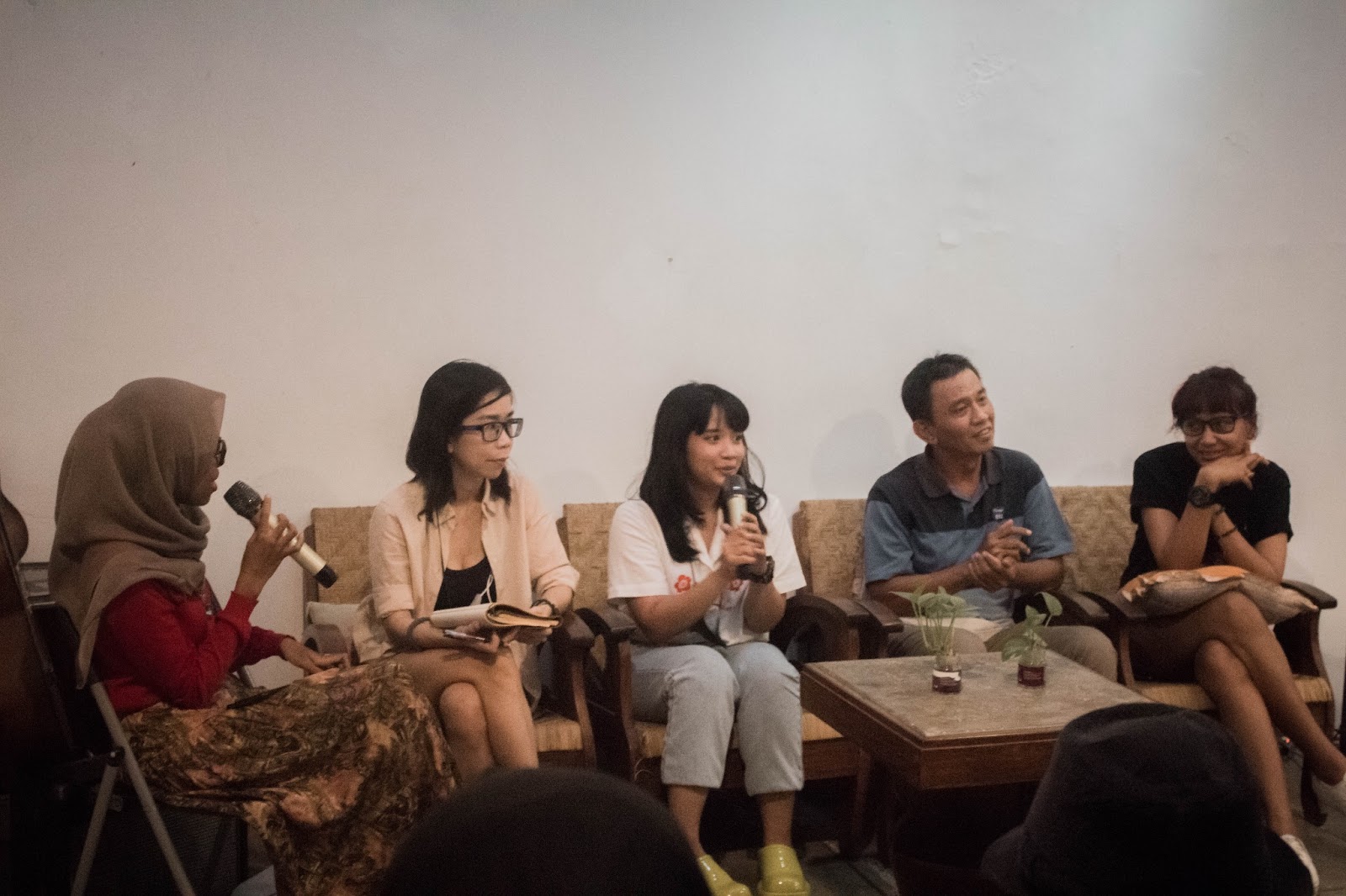 Suasana talkshow dalam event Patjar Merah. (Foto: Dok. pribadi penulis) 