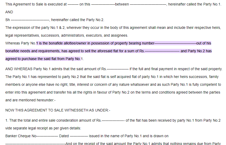 Agreement To Sell Meaning Damage And Stamp Duty