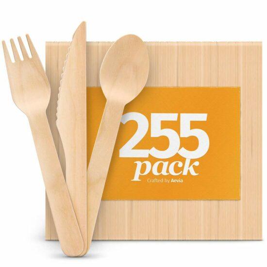 8. Disposable Wooden Cutlery