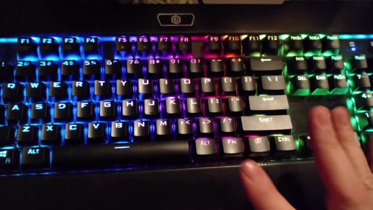 Customizing the colors of a gaming keyboard enhances the feeling of being immersed in a game.