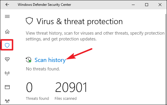 Virus protection, Low Disk Space
