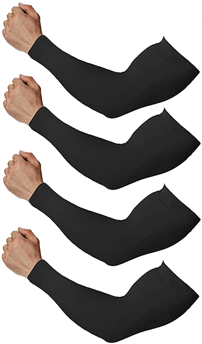 Arm Sleeves for Men and Women, Sleeves to Cover Arms for Men and Women 4-Pairs