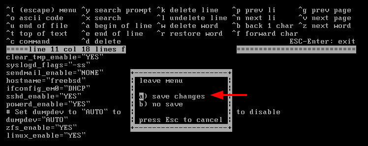 Install FreeBSD with XFCE - Save ee. Source: nudesystems.com