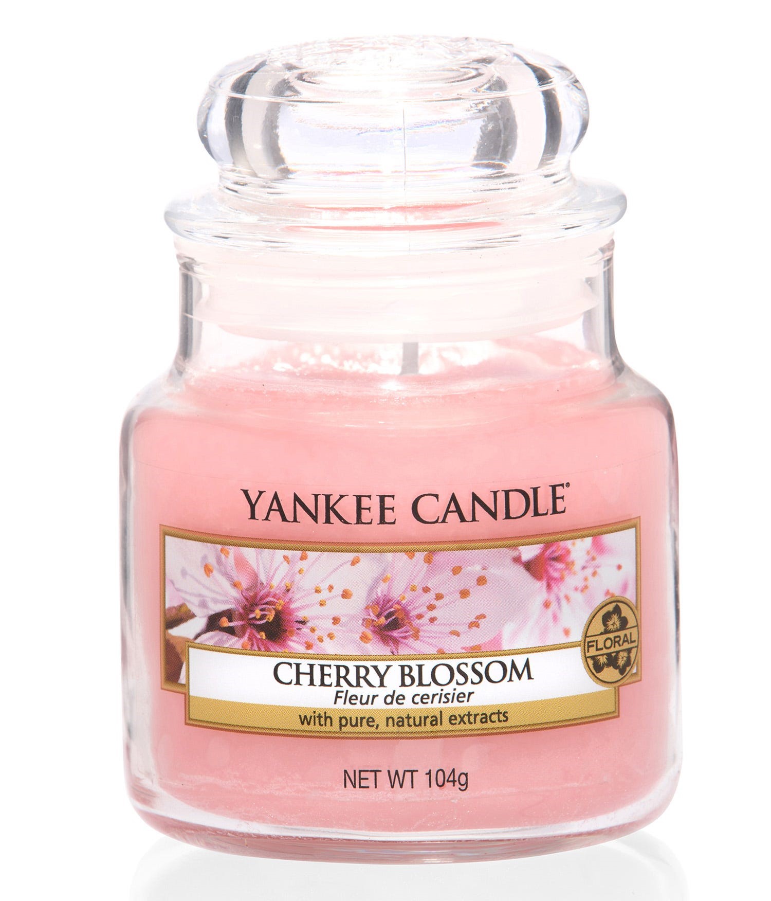how to make a candle burn longer; A 'cherry blossom; scented Yankee candle.