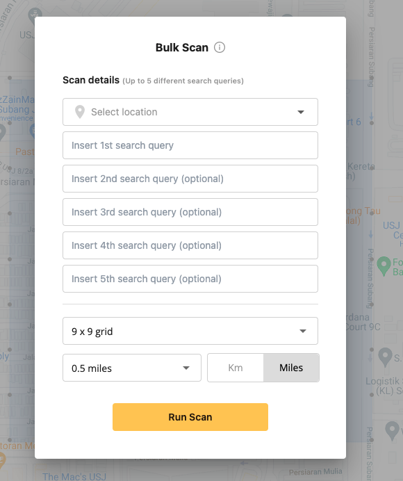 the feature in Grid My Business - one great local rank tracking tool