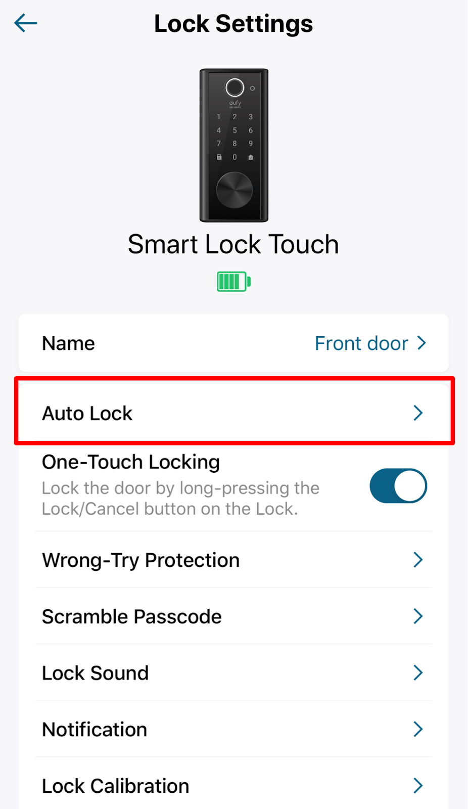 Auto-Lock Function on eufy Smart Locks