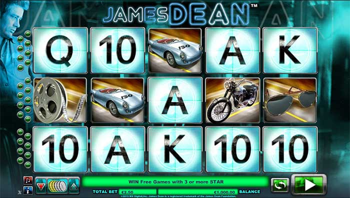 James-Dean-spillemaskine-casinospilonline.com James Dean