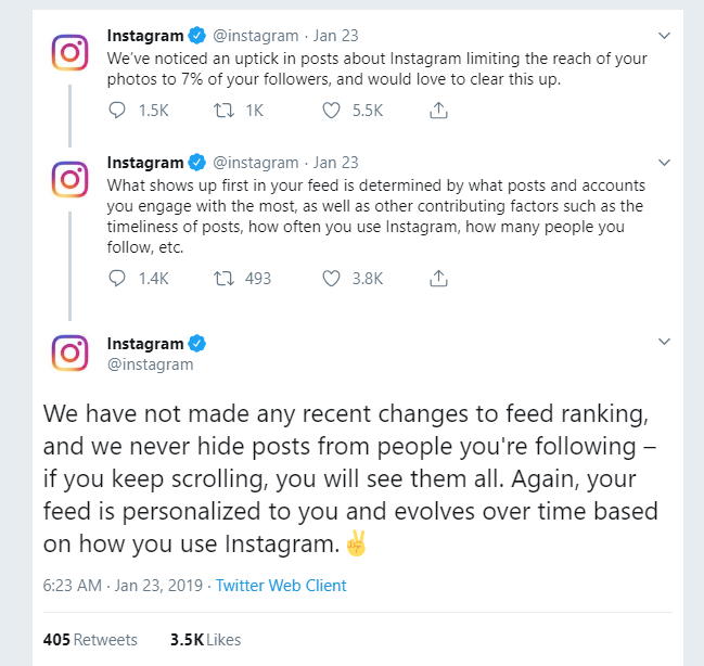 Instagram explains how its feeds work