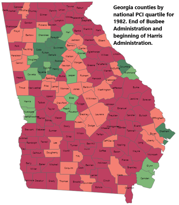 The Rise and Fall of Rural Per Capita Flagpole