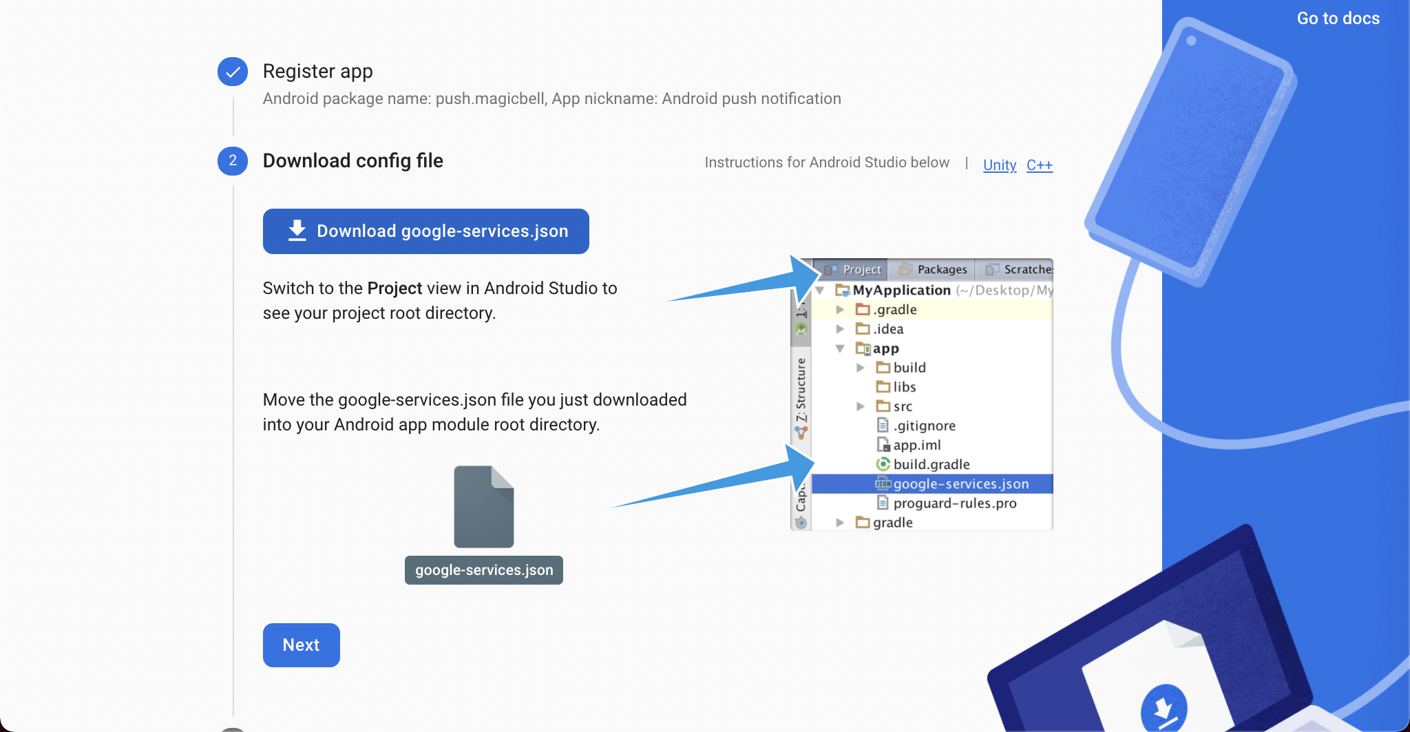 Download the config file