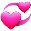Revolving Heart Emoji on samsung