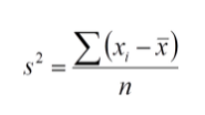 Fórmula da variância populacional