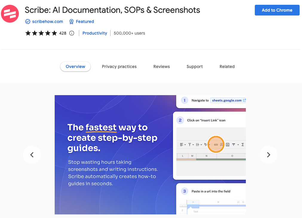 Best AI Chrome Extensions: Scribe