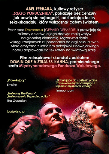 Tył ulotki filmu 'Witamy w Nowym Jorku'