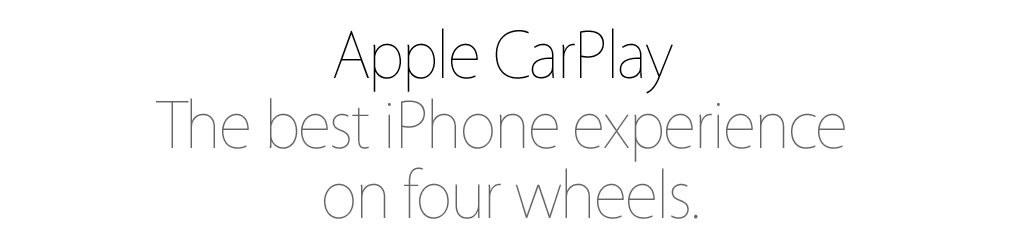 Apple CarPlay. The best iPhone experience on four wheels.