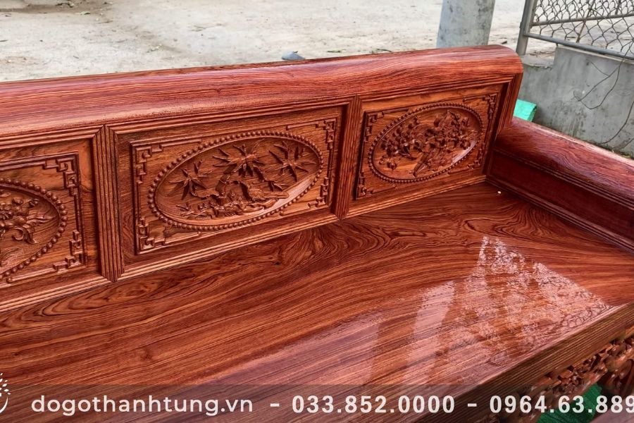 Bàn ghế gỗ đá hương Nam Phi
