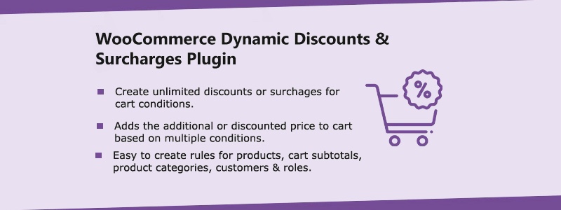 Preço do carrinho WooCommerce - Plugin de descontos e taxas extras