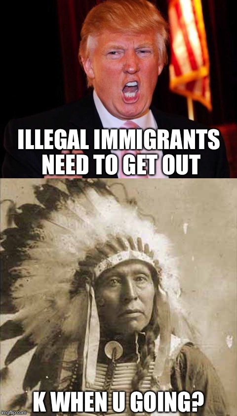 Image result for trump vs. immigrant memes