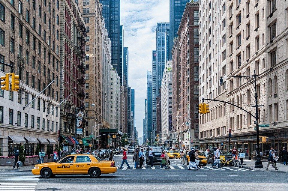 Architecture, New York City, Manhattan, Buildings, Cars