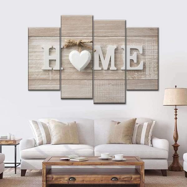 Love at Home Multi Panel Canvas Wall Art