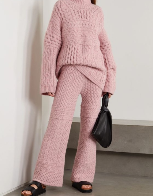 Outfit #12: A Knit Sweater and Wide Leg Pants