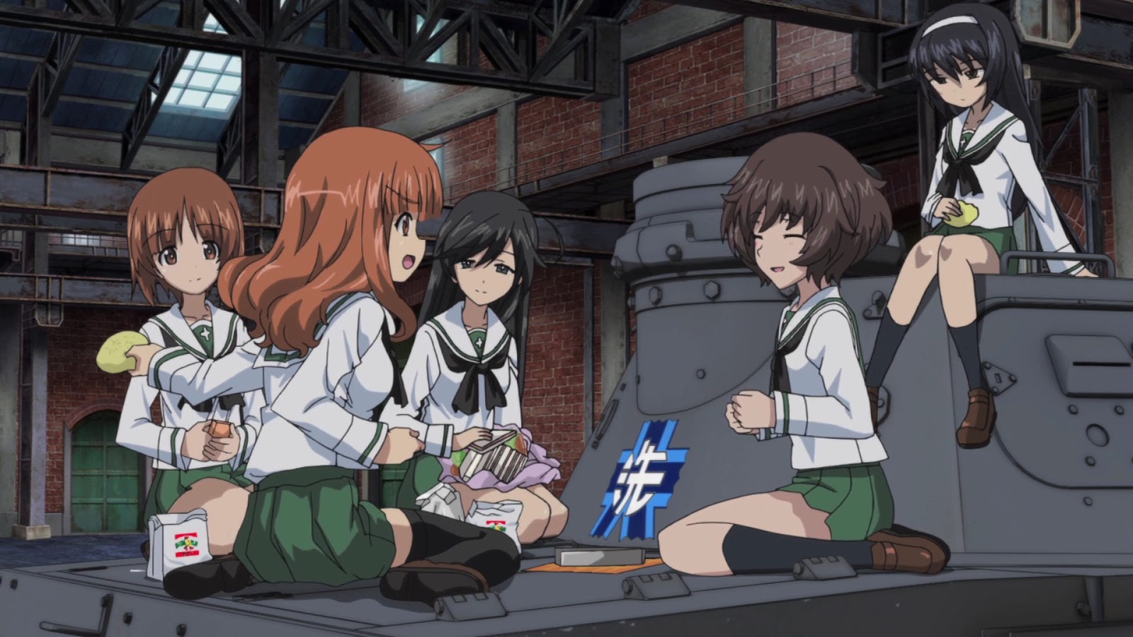 Girls-und-Panzer-Miho-Saori-Hana-Yukari-and-Mako.jpg