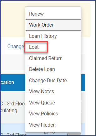 more actions menu lost highlighted