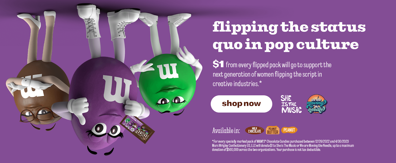 M&M's Spotlights Women 'flipping The Status Quo' With New Purple Character