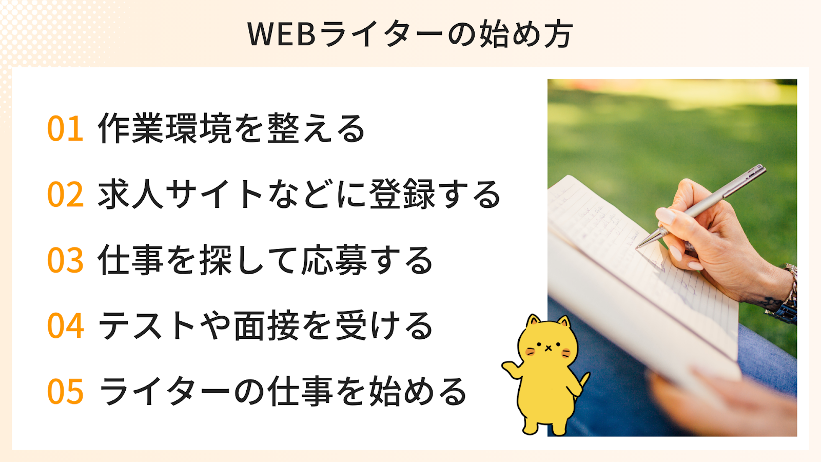 フリーランスのWebライターの始め方