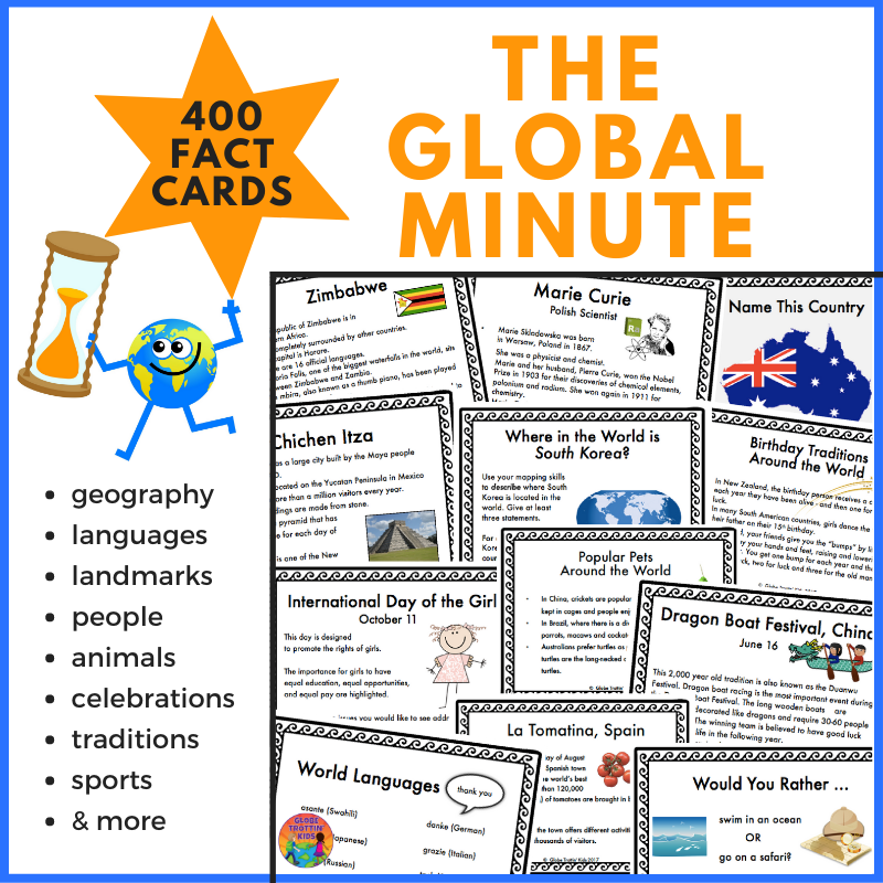 the global minute fact cards