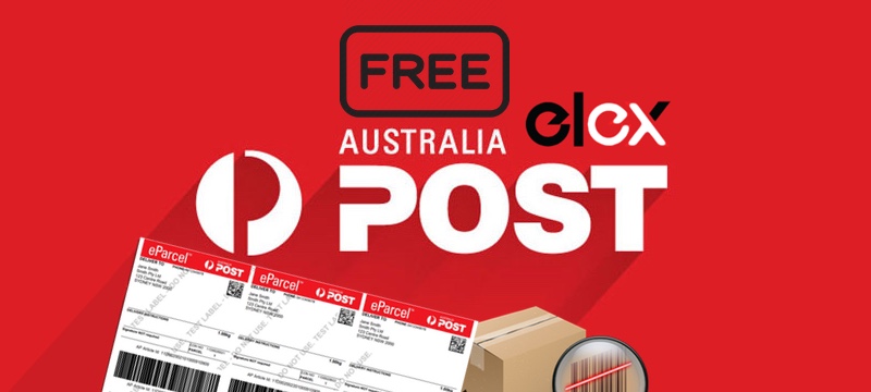 Impressão e rastreamento de etiquetas postais da Austrália